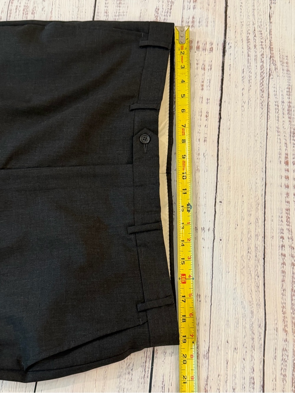 Vintage Stafford Dark Gray Heather Suit 44L Blazer, 40X32 Pant Old Money - Picture 12 of 16